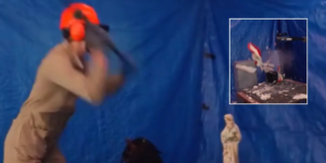 Apresentadores de rádio destroem uma estátua de Jesus, mas se recusam a fazê-lo com Maomé