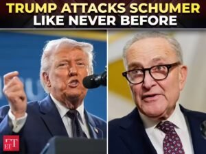 ‘Ele é um palestino registrado’: Trump critica Schumer sobre a posição do Irã, chama-o de ignorante – The Economic Times Video
