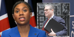 Kemi Badenoch disse ao GB News que Keir Starmer está sendo mantido como refém por esquerdistas em uma queda furiosa