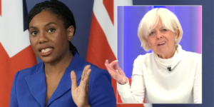 Kemi Badenoch foi considerado antipatriótico por atacar Keir Starmer quando uma briga furiosa eclodiu no GB News.
