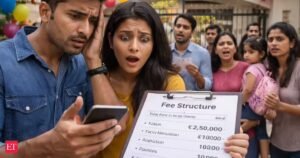 2,5 lakh para ‘Twinkle Twinkle’: os pais reagem quando as taxas do jardim de infância rivalizam com os custos do MBA à medida que se torna viral; Fúria com as mensalidades das escolas particulares