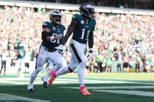 A posição de AJ Brown dos Eagles permanece inalterada após a transferência do draft