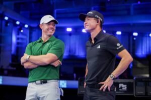 Collin Morikawa respondeu quando questionado se viu Rory McIlroy ameaçando