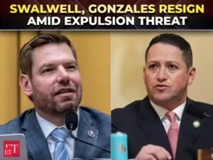 Congresso abalado por demissões chocantes: Swalwell e Gonzales renunciaram por acusações de sexo – The Economic Times Video