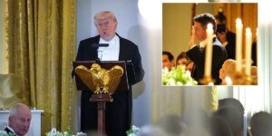 Donald Trump dá as boas-vindas a Rory McIlroy em um jantar oficial enquanto o rei Charles observa
