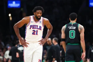 Joel Embiid assume, lidera o 76ers de 13 a menos no jogo 5 para estender a série contra o Celtics