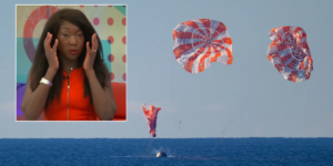 Nana Akua admite que adormeceu durante o incrível respingo do Artemis II