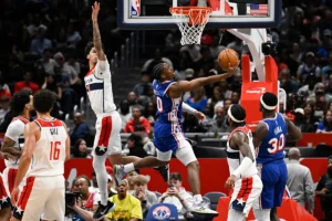 Paul George marca 39 pontos na vitória do 76ers por 153 a 151 sobre o Wizards