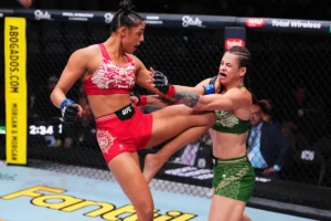 Prospect Alice Pereira admite reação ‘indiferente’ à derrota na estreia, construindo ‘escudo mental’ para retorno ao UFC Vegas 115