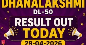 Resultado da Loteria de Kerala Dhanalakshmi DL-50 hoje (29/04/2026); Número vencedor do prêmio de 1 crore e lista completa aqui