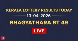 Resultado da loteria Kerala Bhagyatara BT49 hoje, 13/04/2026; Confira a lista completa do vencedor do primeiro prêmio de Rs 1 crore aqui