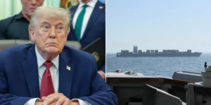 Último Irã: forças dos EUA abrem um buraco em um obscuro navio iraniano e o capturam