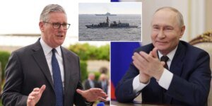 Vladimir Putin zomba de Keir Starmer enquanto navio de guerra russo navega pelo Canal da Mancha, apesar da promessa do primeiro-ministro de apreender navios