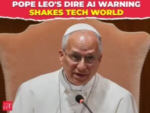 ‘A IA deve ser desarmada!’: Papa Leão XIV alerta para um futuro perigoso sem controle humano – vídeo do Economic Times