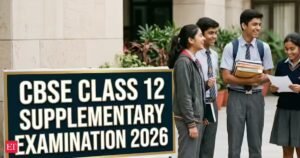 Exame complementar CBSE classe 12 2026: Verifique o cronograma do exame do compartimento, detalhes do processo e do resultado