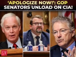 ‘Grande dedo médio!’: Senadores republicanos versus CIA explodem sobre as origens da Covid enquanto denunciante choca o Senado – The Economic Times Video