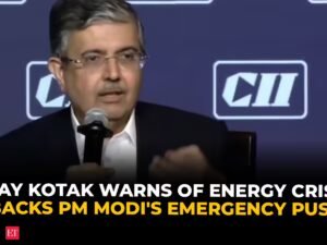 ‘O choque está chegando, e está chegando em grande!’: Uday Kotak alerta sobre o choque energético iminente em meio à crise do Irã – vídeo do The Economic Times