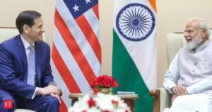 PM Modi aceita convite para ir à Casa Branca e conversa com Marco Rubio