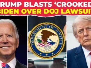 ‘Político desonesto’: Trump critica Biden enquanto ele luta contra o DOJ pela divulgação de fitas secretas de ‘lapso de memória’ – The Economic Times Video