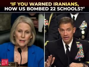 ‘Qual é a sua estratégia de saída para acabar com o conflito com o Irã?’: Gillibrand atormenta repetidamente o CENTCOM – vídeo do The Economic Times
