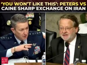 ‘Você não vai gostar da minha resposta’: General Kane diz a Gary Peters no ‘centro de gravidade’ do Irã – vídeo do The Economic Times