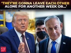 ‘Ele bateu, ele revidou’: Trump defende Netanyahu, diz que Israel e o Irã renunciaram através dele – vídeo do Economic Times