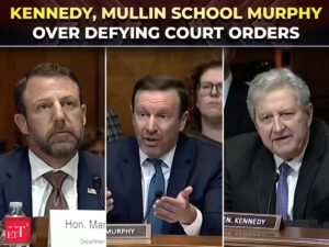 Markwayne Mullin: ‘Biden ignorou as leis de imigração’: Sen. Kennedy, Mullin vs Murphy com ordens judiciais em audiência ardente – The Economic Times Video