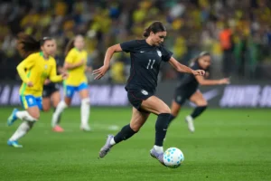 Sophia Wilson acerta um gol no segundo minuto para marcar o primeiro gol do USWNT desde 2024